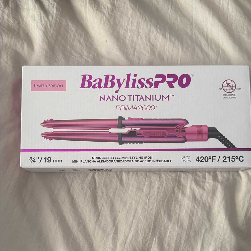 BaBylissPRO Nano Titanium Prima2000 Pink Hair Styling Tool
